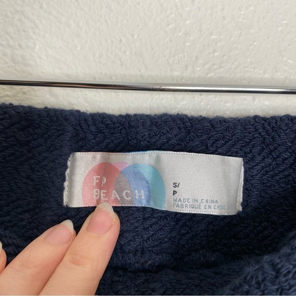 Free People FP Beach Changing Tides Pants Dark Navy Size S - Picture 3 of 4